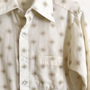 Vintage Diamond Pattern Shirt